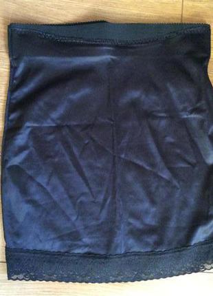 Чёрная утягивающая корректирующая юбка, юбка- утяжка glamorise size 803 фото