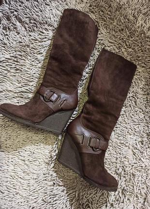 Сапоги на танкетке евро зима 35 размер