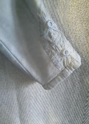 Теплая женская рубашка блуза, блузка, как джинсовая толстовка, с кружевом и вышивкой7 фото