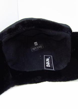 Шапка ушанка из ткани с искусственным мехом. davani 00255