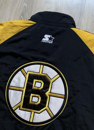 Мужская винтажная зимняя куртка starter boston bruins4 фото