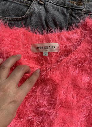 Яркий неоновый свитер травка river island2 фото