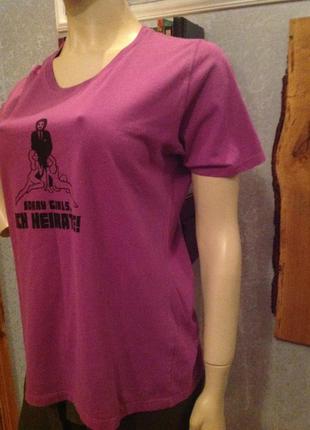 Натуральная футболка с феминистским уклоном бренда james& nicholson, р. 50-522 фото