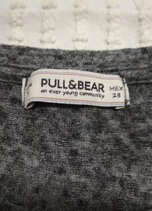 Стильная майка футболка с принтом от pull&bear, p. m2 фото