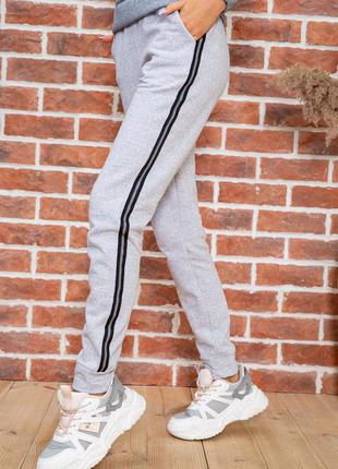 Спортивные штаны женские цвет светло-серый3 фото