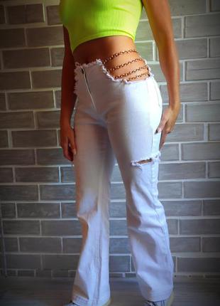 🔥🔥 джинсы женские, клёш.