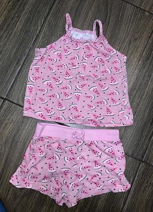 Костюм шорты майка primark 2-4 года брюки футболка кофта платье