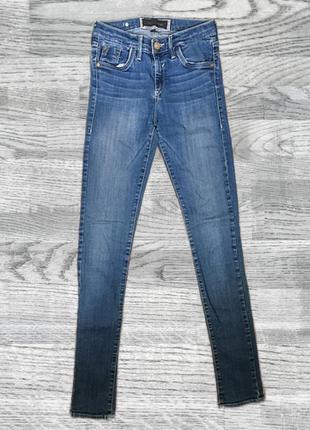 Сині джинси скінні skinny3 фото