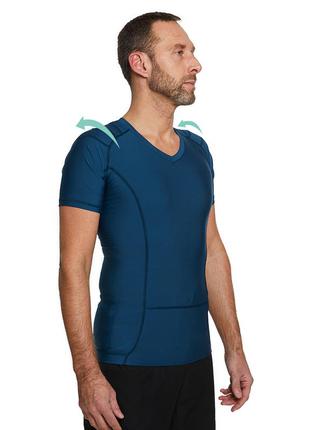 Чоловіча термофутболка для виправлення постави alignmed anodyne posture shirt 2.0 (blue)