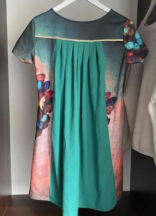 Платье-туника с интересным принтом , размер l .5 фото