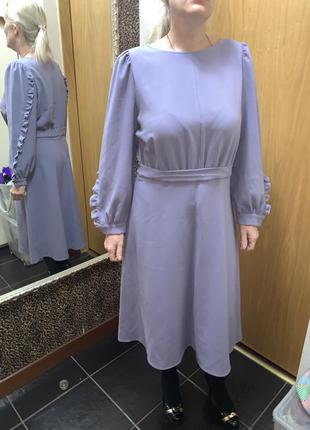 Лавандова плаття святкове плаття вечірнє плаття плаття міді фіолетову сукню лілове плаття
