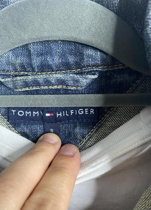 Мужской джинсовый пиджак оригинальный tommy hilfiger8 фото