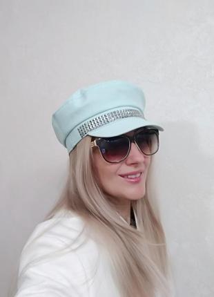 Кепка женская. кепи коттоновая. фуражка летняя.