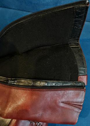 Кожаные сапоги бренда tamaris