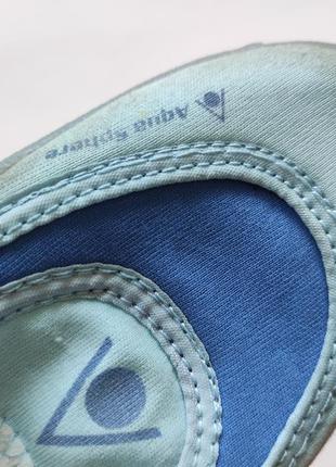 Коралки синие голубые фирменные резиновая силиконовые тапочки обувь aqua sphere детские на море7 фото