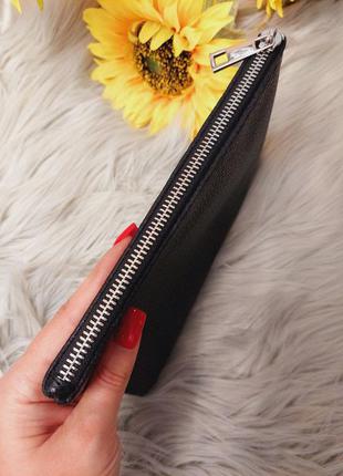 Шкіряний жіночий гаманець, косметичка2 фото