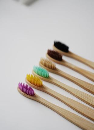 Бамбукова зубна щітка4 фото