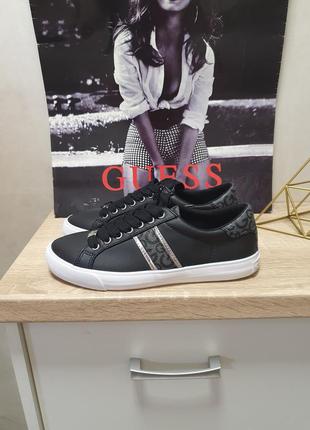 Черные кеды кроссовки guess 36-36.5 та 38 размера оригинал