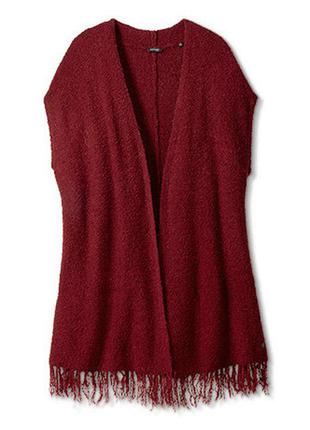 Шикарне пончо-кардиган oversize, у складі шерсть