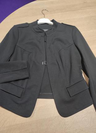 Стильный черный жакет, пиджак немецкого бренда beate heymann, оригинал