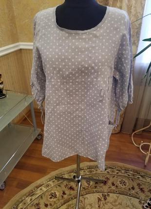 Натуральная льняная блуза