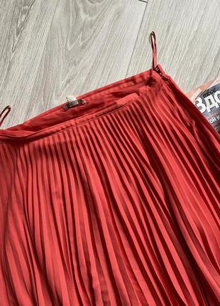 Красная юбка батал плиссе monsoon4 фото