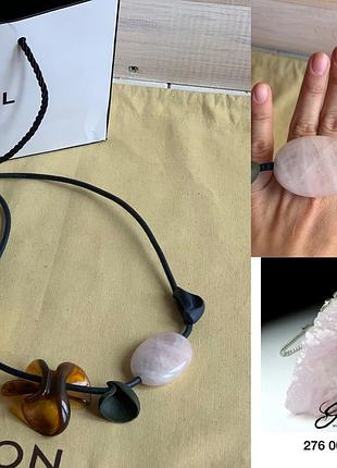 Обмін унікальне оздоба з натуральний рожевий кварц