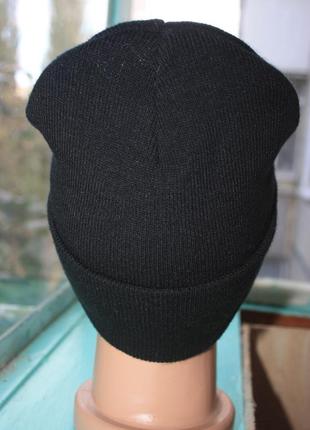Стильная чёрная шляпа бини лопата4 фото