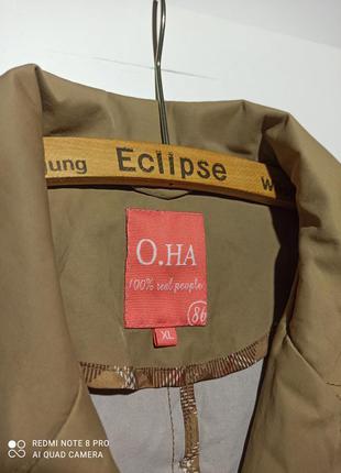 Тренч щільний бренд "o.ha" (без підкладки)4 фото