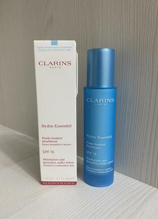 Флюїд для обличчя clarins hydra-essentiel milky lotion spf 15! оригінал🇫🇷