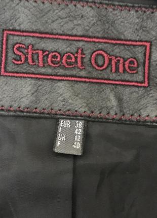 Кожаный пиджак из гладкой кожи3 фото