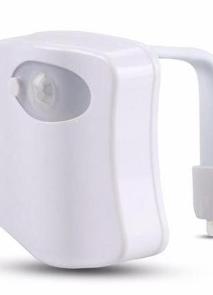 Ночник подсветка для унитаза led toilet light illumibowl светодиодная крышка лед светильник с датчиком движения крышки