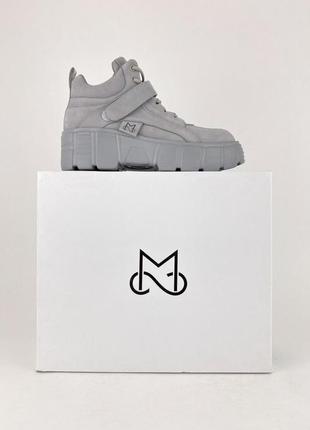 Женские ботинки ms sneakers grey2 фото