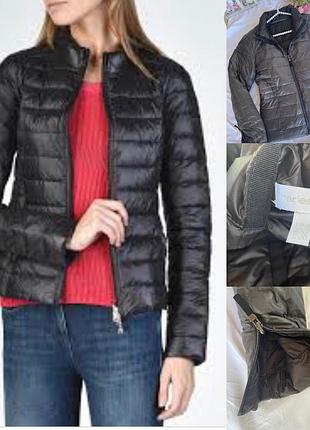 Фирменный стильный качественный натуральный ультралегкий двусторонний пуховик