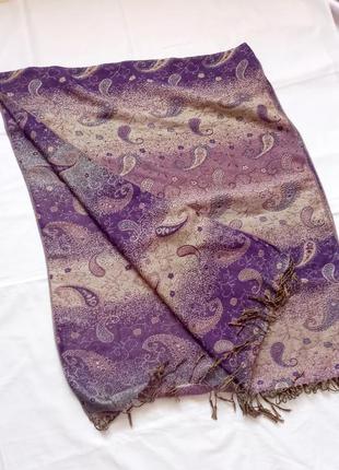 Палантин  pashmina silk двухсторонний
178х70