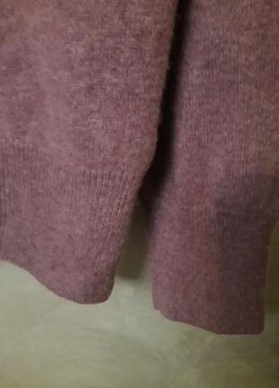 Кашемировая кофта джемпер свитер лилового цвета m&s2 фото