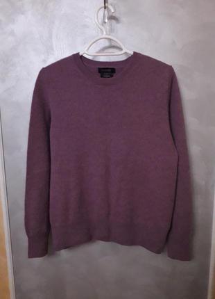 Кашемировая кофта джемпер свитер лилового цвета m&s4 фото