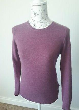 Кашемировая кофта джемпер свитер лилового цвета m&s7 фото