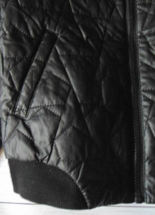 Модна стьобана куртка бомпер h&amp;m стьобана в зірки5 фото