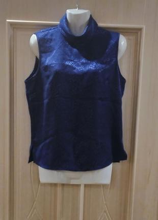 Шелковая блуза с воротничком 46-48р. (hamells)