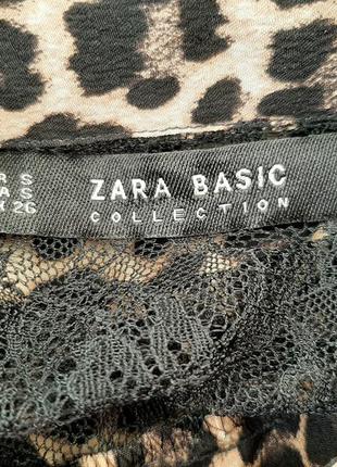 Леопардова жіноча блуза zara, р. s 4