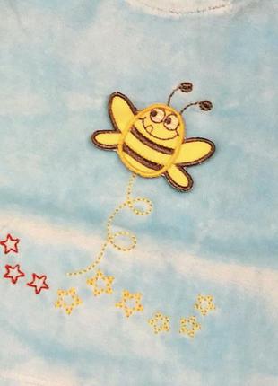 Велюровая кофточка «пчелка» 56-68р.3 фото