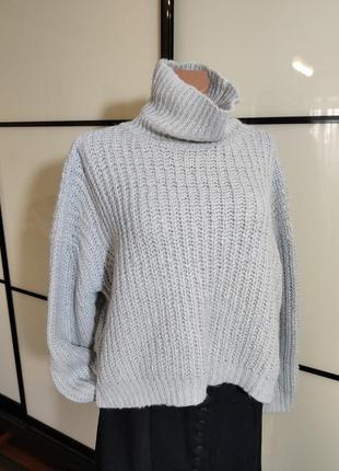 Nlydesign об'ємний светр вільного силуету з високим горлом з вовною