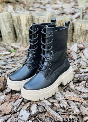 Демисезонные женские ботинки турецкая кожа 2022