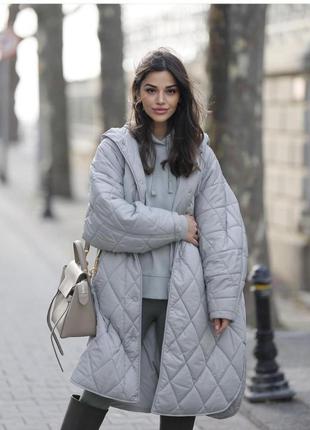 Стьогане нове пальто плащ пуховик куртка оверсайз zara