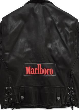 Раритетная винтажная американская мото куртка косуха 90-x avirex usa leather motorcycle jacket8 фото