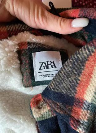 Тёплая рубашка zara с овчиной2 фото