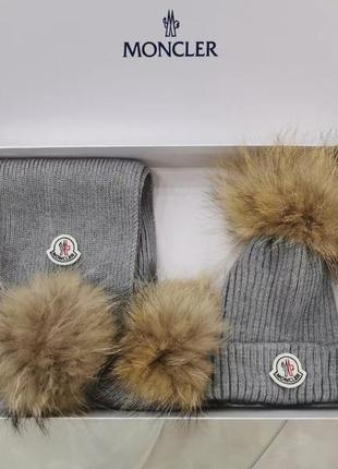 Шапка шарф moncler