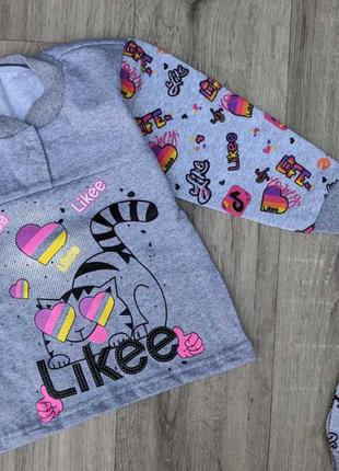 Пижама🍭для девочки с начёсом