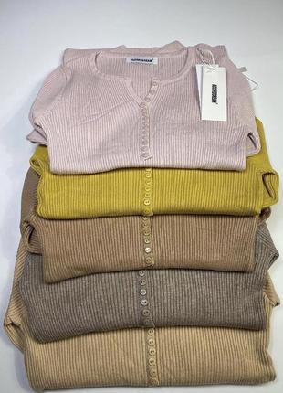 Кофта свитер светер пуговка пуговица джемпер гольф гудзик рубчик8 фото
